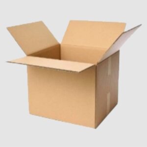 Carton occasion reconditionné L. 32 x l. 32 x h. 24,5cm simple cannelure