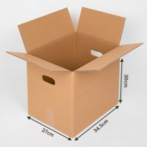Carton Livre Déménagement 28L Double cannelure L. 34,5 x l .27 x h. 30cm