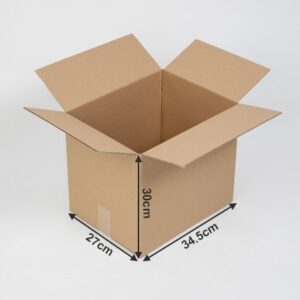 Carton Livre Déménagement 28L Simple cannelure L. 34,5 x l .27 x h. 30cm