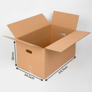Carton Standard Déménagement 56L Double cannelure L. 54,5 x l. 34,5 x h. 30 cm