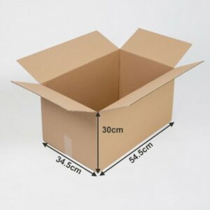 Carton Standard Déménagement 56L Simple cannelure L. 54,5 x l. 34,5 x h. 30 cm