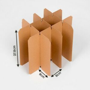 Croisillon 12 bouteilles pour remplir un petit carton livre