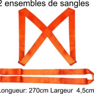 Sangle de portage à dos de meubles 2 ensembles